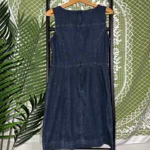Boden Dark Wash Denim Sleeveless Shift Dress - Size US 8R / UK 12R
